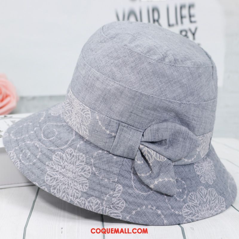 Casquette Chapeau Femme Chapeau De Pêcheur Chapeau Ombre, Casquette Chapeau Tissu Printemps