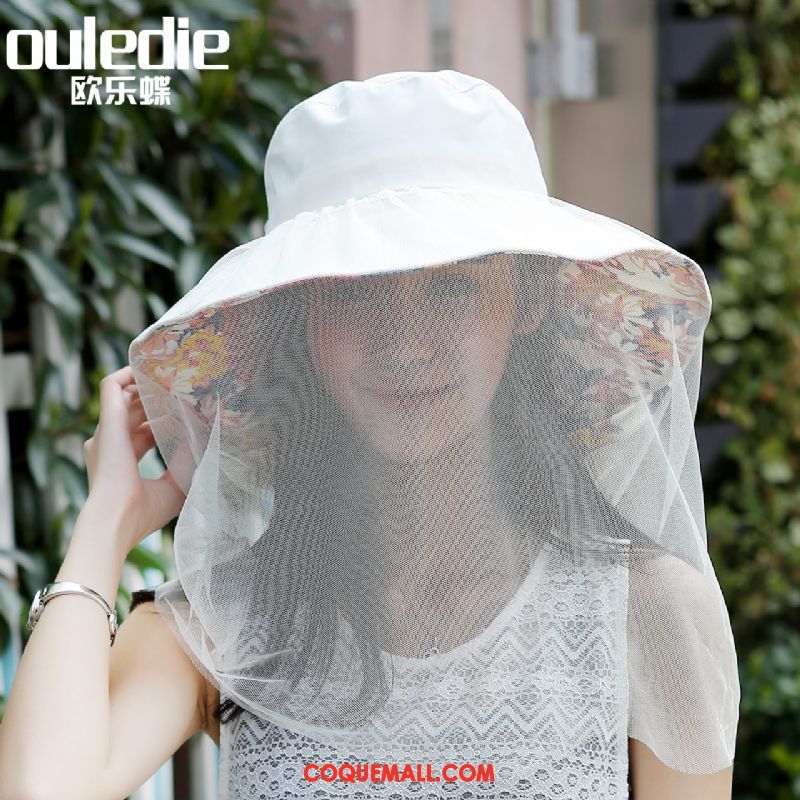 Casquette Chapeau Femme Chapeau De Soleil Gaze Anti-uv, Casquette Chapeau Couleur Du Sort Ombre