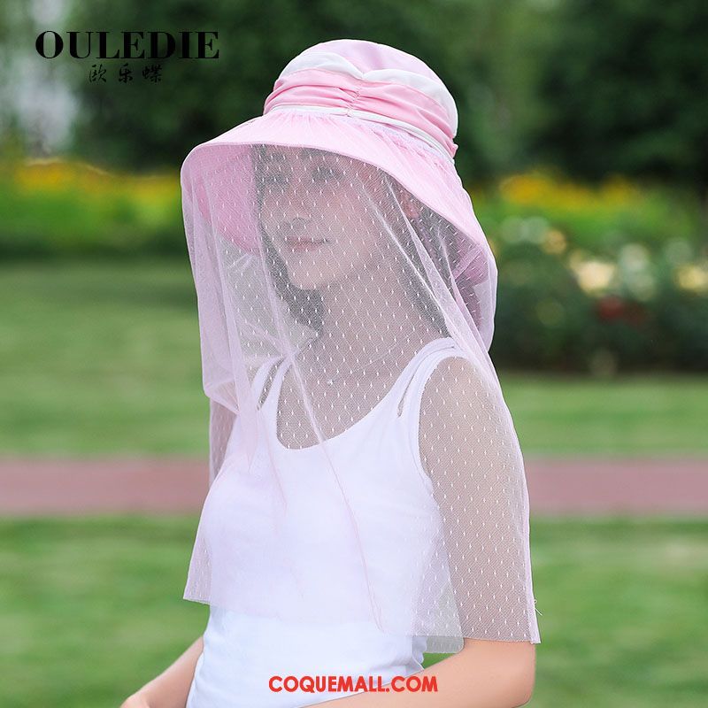 Casquette Chapeau Femme Chapeau De Soleil Gaze Anti-uv, Casquette Chapeau Couleur Du Sort Ombre