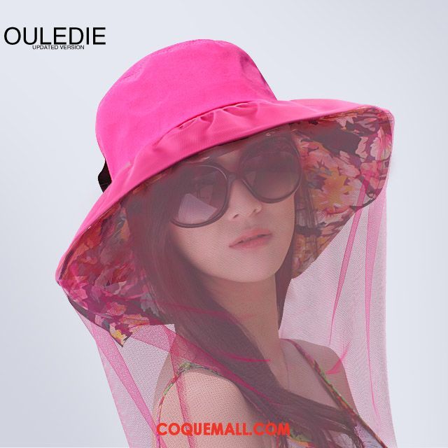 Casquette Chapeau Femme Chapeau De Soleil Gaze Anti-uv, Casquette Chapeau Couleur Du Sort Ombre