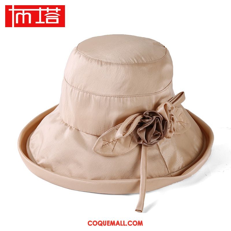 Casquette Chapeau Femme Chapeau De Soleil Ombre Crème Solaire, Casquette Chapeau Tissu All-match