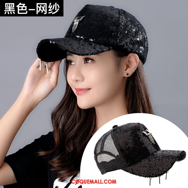 Casquette Chapeau Femme Chapeau De Soleil Ombre Paillettes, Casquette Chapeau Tendance Étudiant