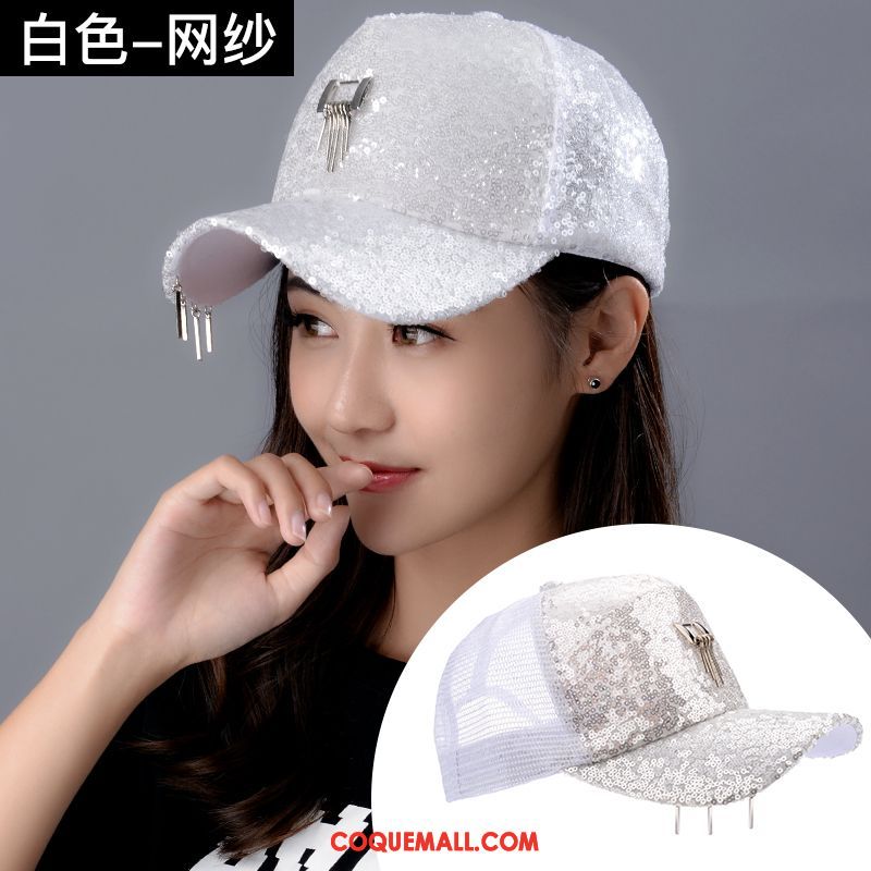 Casquette Chapeau Femme Chapeau De Soleil Ombre Paillettes, Casquette Chapeau Tendance Étudiant