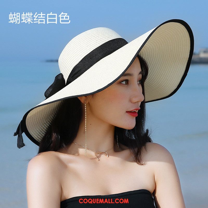 Casquette Chapeau Femme Chapeau Ombre Plage, Casquette Chapeau All-match Été