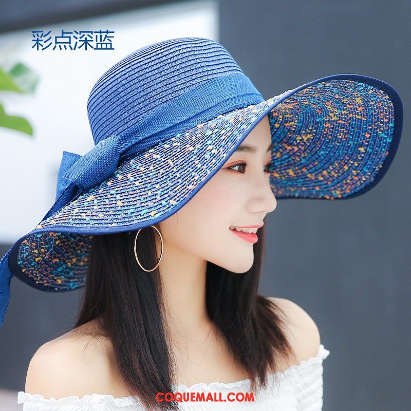 Casquette Chapeau Femme Chapeau Ombre Plage, Casquette Chapeau All-match Été