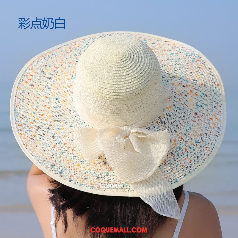 Casquette Chapeau Femme Chapeau Ombre Plage, Casquette Chapeau All-match Été