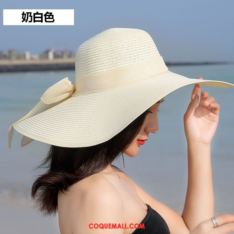 Casquette Chapeau Femme Chapeau Ombre Plage, Casquette Chapeau All-match Été