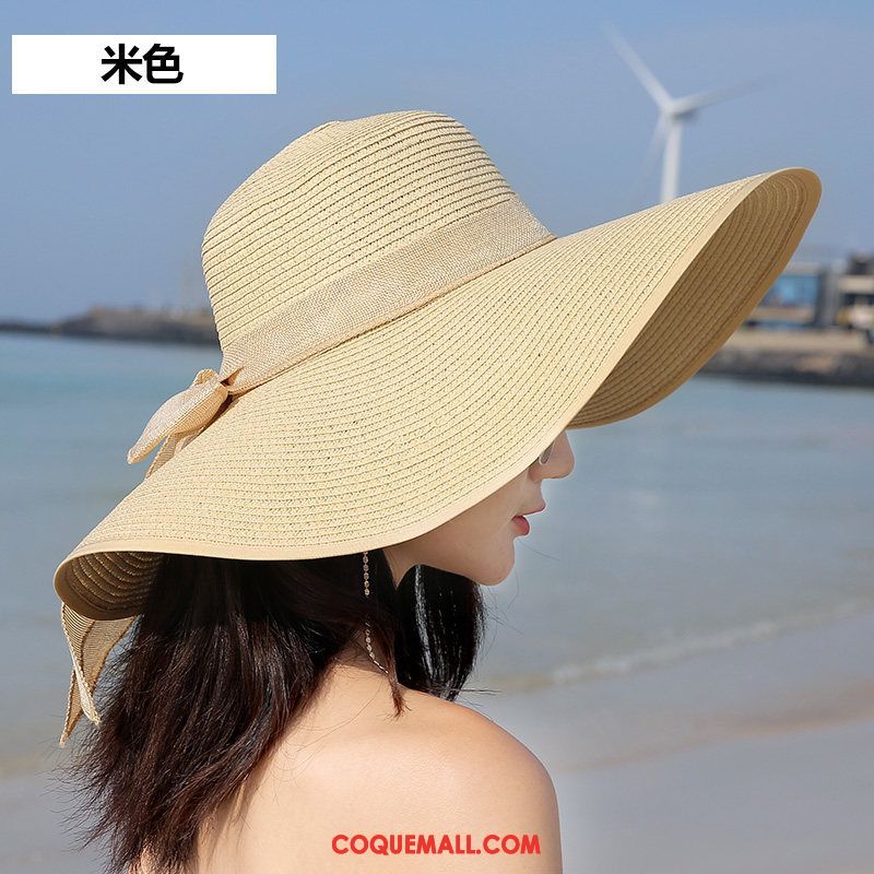 Casquette Chapeau Femme Chapeau Ombre Plage, Casquette Chapeau All-match Été