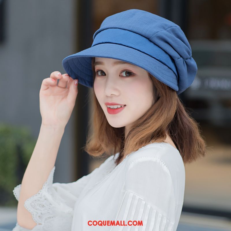 Casquette Chapeau Femme Chapeau Été Mode, Casquette Chapeau Plier Britanique Hell