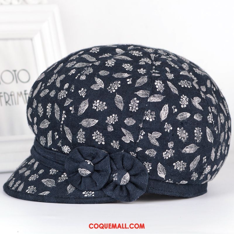 Casquette Chapeau Femme Court Milieu Section Mince, Casquette Chapeau Personnes Âgées Chapeau