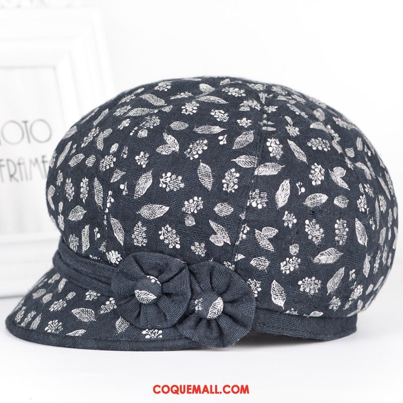 Casquette Chapeau Femme Court Milieu Section Mince, Casquette Chapeau Personnes Âgées Chapeau