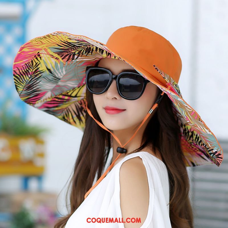 Casquette Chapeau Femme Crème Solaire Chapeau De Soleil Plier, Casquette Chapeau Gros Tourisme