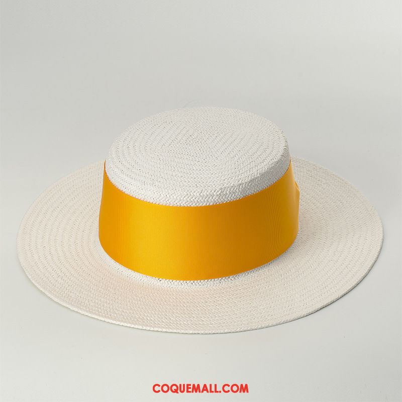 Casquette Chapeau Femme Crème Solaire Chapeau Le Nouveau, Casquette Chapeau Naturel Chapeau De Paille