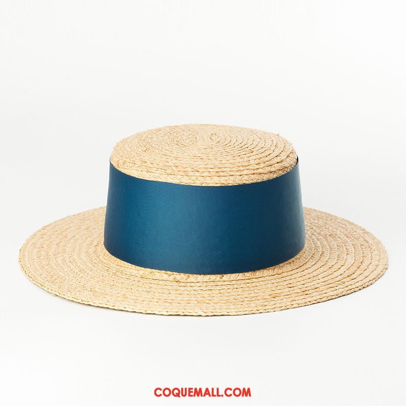 Casquette Chapeau Femme Crème Solaire Chapeau Le Nouveau, Casquette Chapeau Naturel Chapeau De Paille