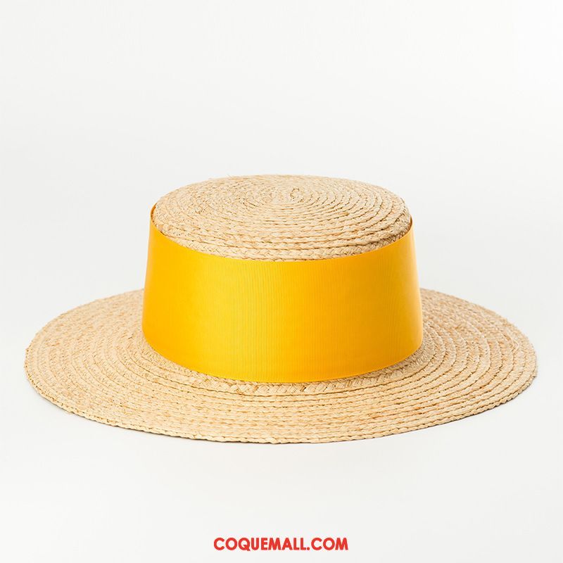 Casquette Chapeau Femme Crème Solaire Chapeau Le Nouveau, Casquette Chapeau Naturel Chapeau De Paille