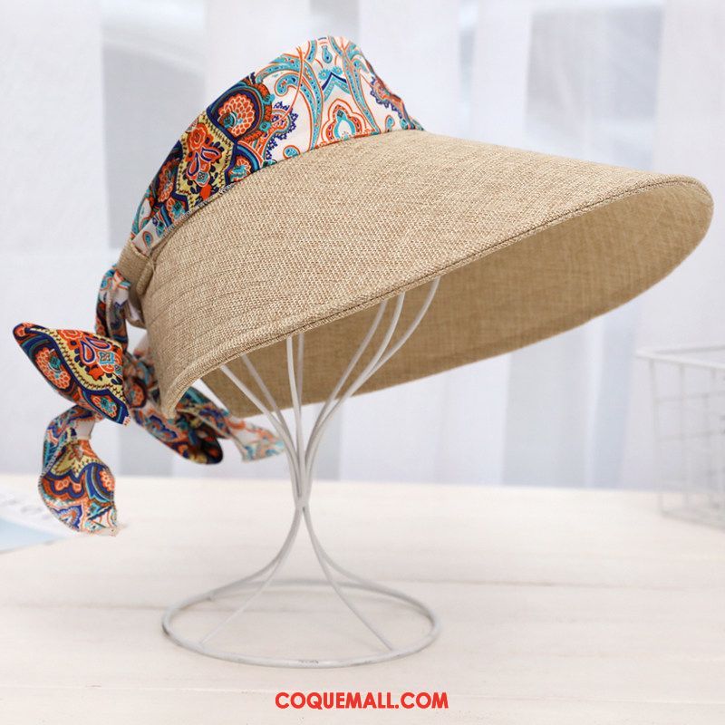 Casquette Chapeau Femme De Plein Air Crème Solaire Ombre, Casquette Chapeau Gros Chapeau De Soleil