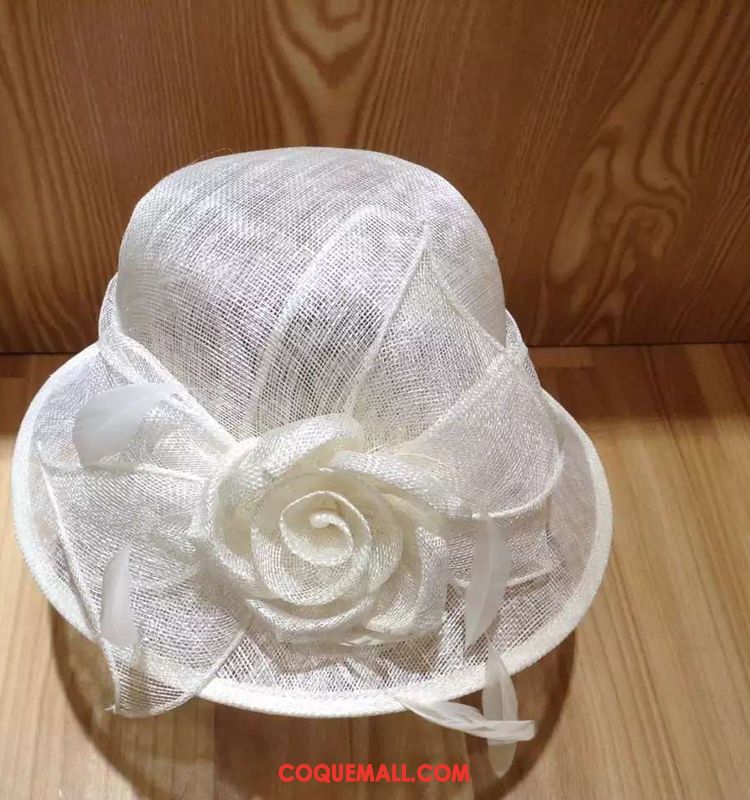 Casquette Chapeau Femme Gros Fleurs Poudre, Casquette Chapeau Rose Ombre