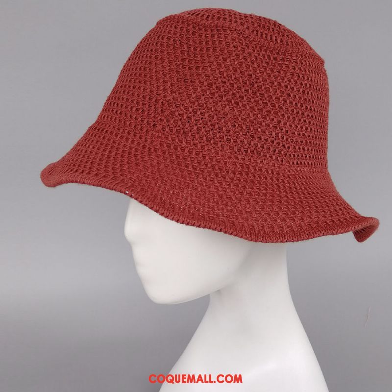 Casquette Chapeau Femme Gros Rouge Chapeau, Casquette Chapeau Réseau Été