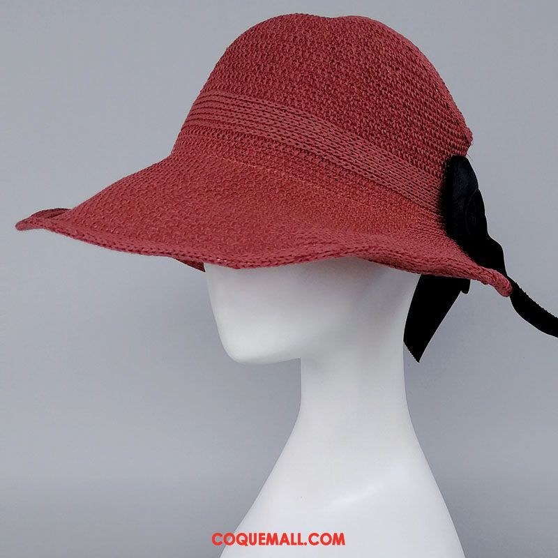 Casquette Chapeau Femme Gros Rouge Chapeau, Casquette Chapeau Réseau Été