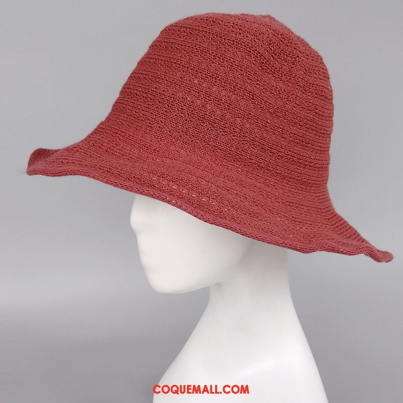 Casquette Chapeau Femme Gros Rouge Chapeau, Casquette Chapeau Réseau Été