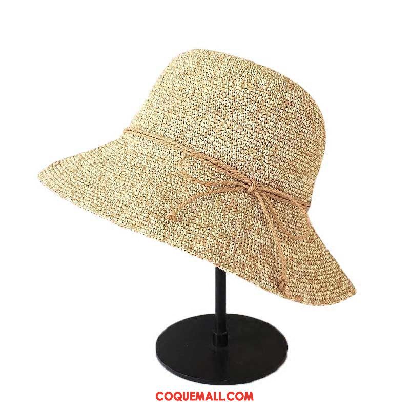 Casquette Chapeau Femme Manuel Chapeau De Pêcheur Chapeau De Soleil, Casquette Chapeau Chapeau De Paille Plier Dunkel Hell