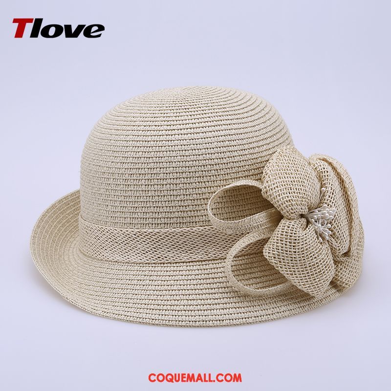 Casquette Chapeau Femme Ombre Fleurs Lin, Casquette Chapeau Plier Été