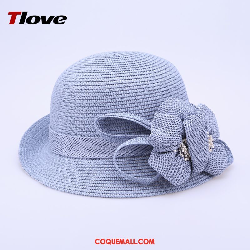 Casquette Chapeau Femme Ombre Fleurs Lin, Casquette Chapeau Plier Été