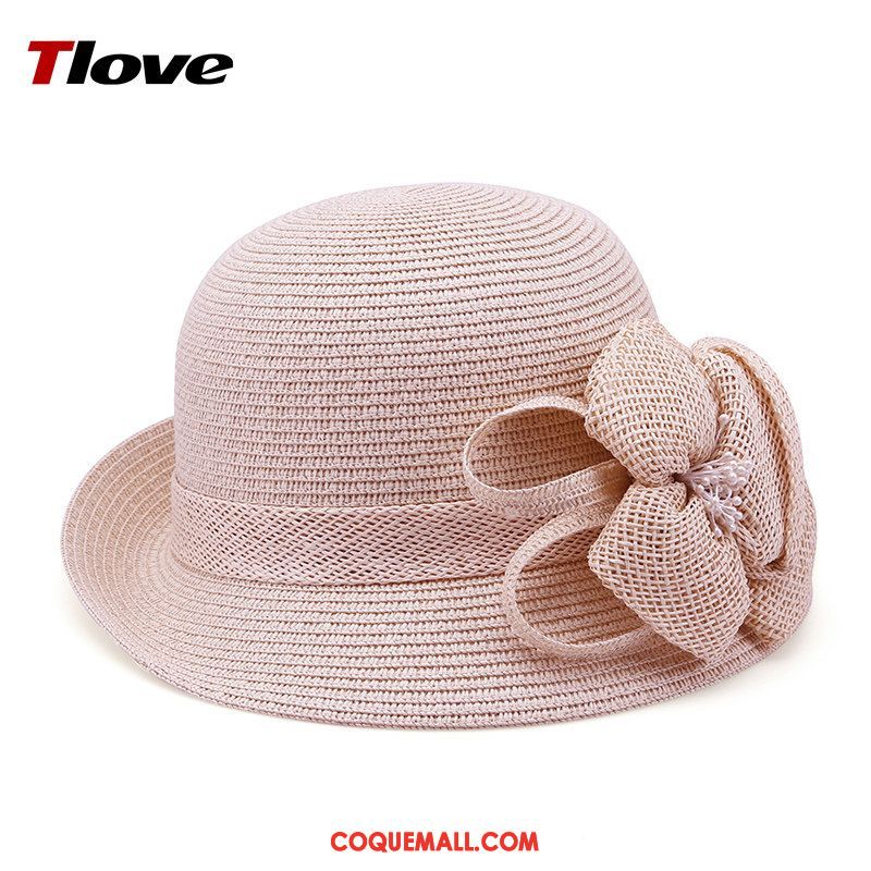 Casquette Chapeau Femme Ombre Fleurs Lin, Casquette Chapeau Plier Été