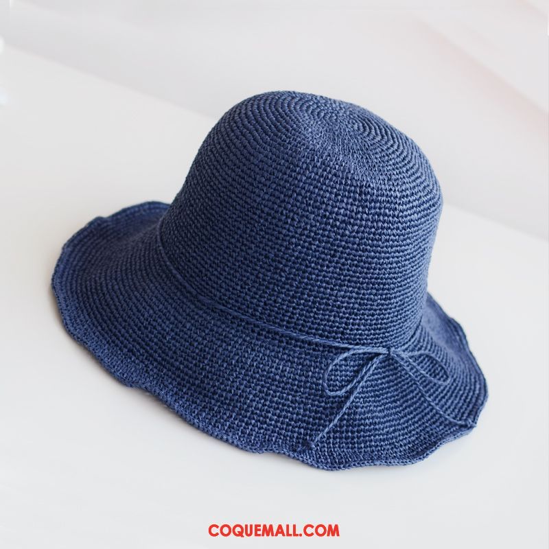 Casquette Chapeau Femme Ombre Plier Chapeau De Soleil, Casquette Chapeau Tendance Bleu Marineblau