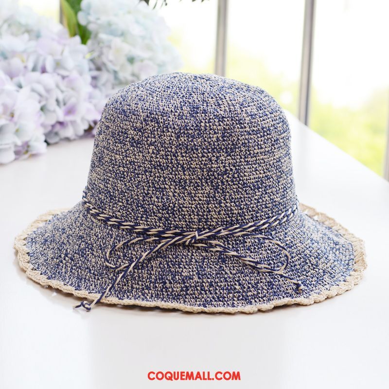 Casquette Chapeau Femme Ombre Plier Chapeau De Soleil, Casquette Chapeau Tendance Bleu Marineblau