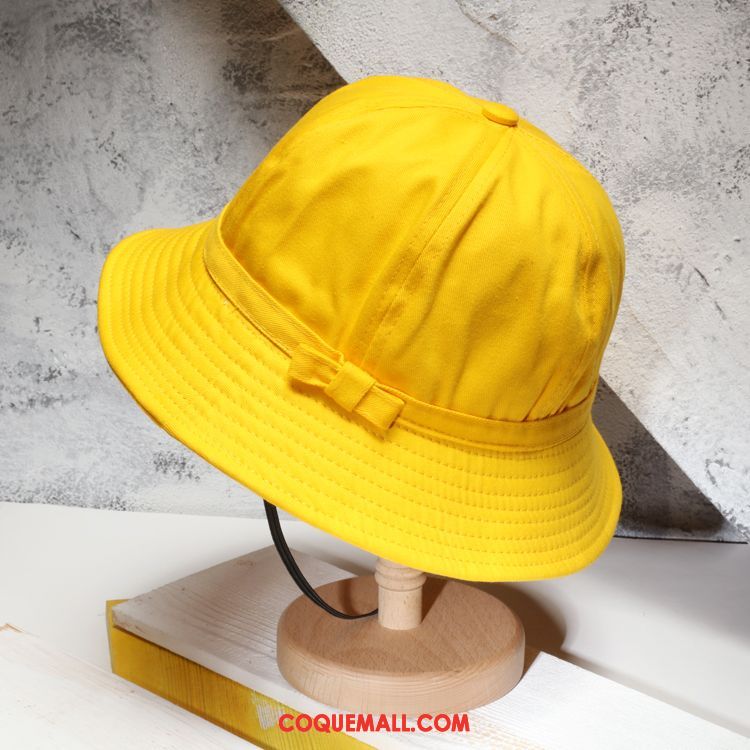 Casquette Chapeau Femme Petit Charmant Étudiant, Casquette Chapeau Jaune Été