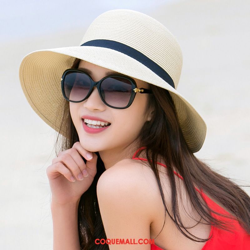 Casquette Chapeau Femme Plier Crème Solaire Plage, Casquette Chapeau Ombre Couronne