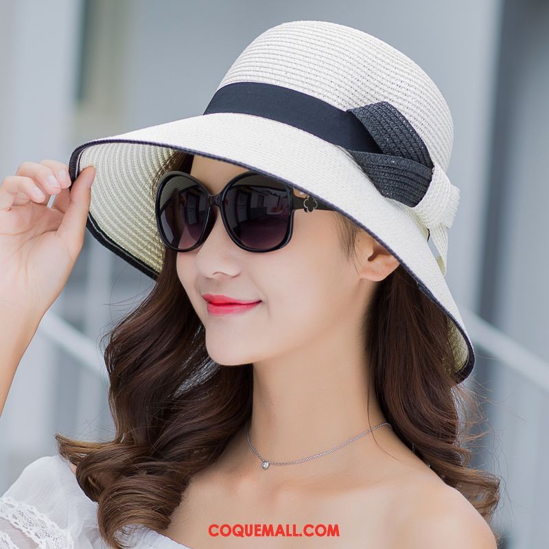 Casquette Chapeau Femme Plier Crème Solaire Plage, Casquette Chapeau Ombre Couronne