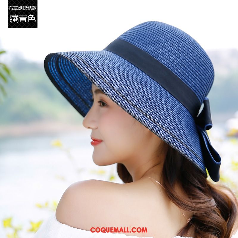 Casquette Chapeau Femme Plier Crème Solaire Plage, Casquette Chapeau Ombre Couronne