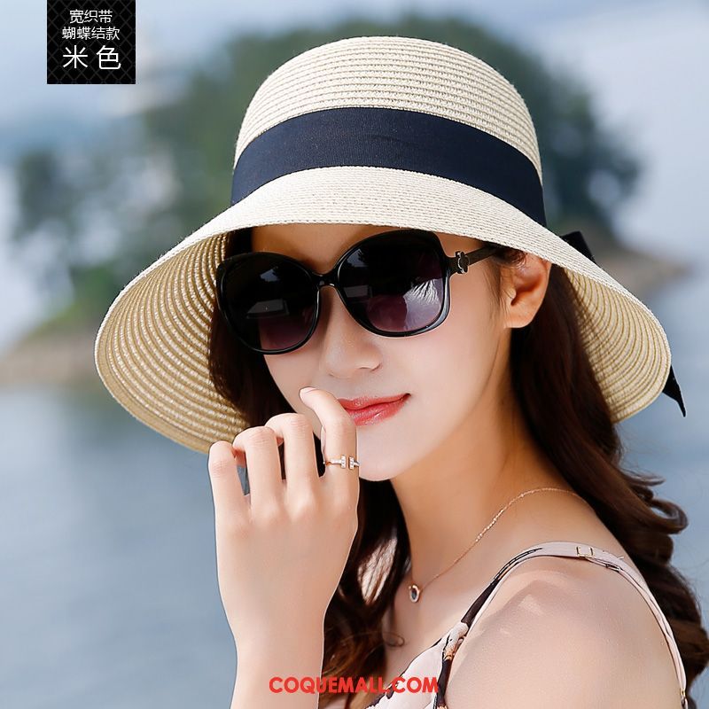 Casquette Chapeau Femme Plier Crème Solaire Plage, Casquette Chapeau Ombre Couronne