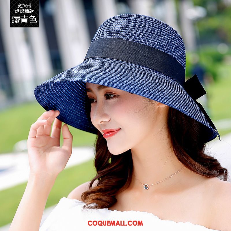 Casquette Chapeau Femme Plier Crème Solaire Plage, Casquette Chapeau Ombre Couronne