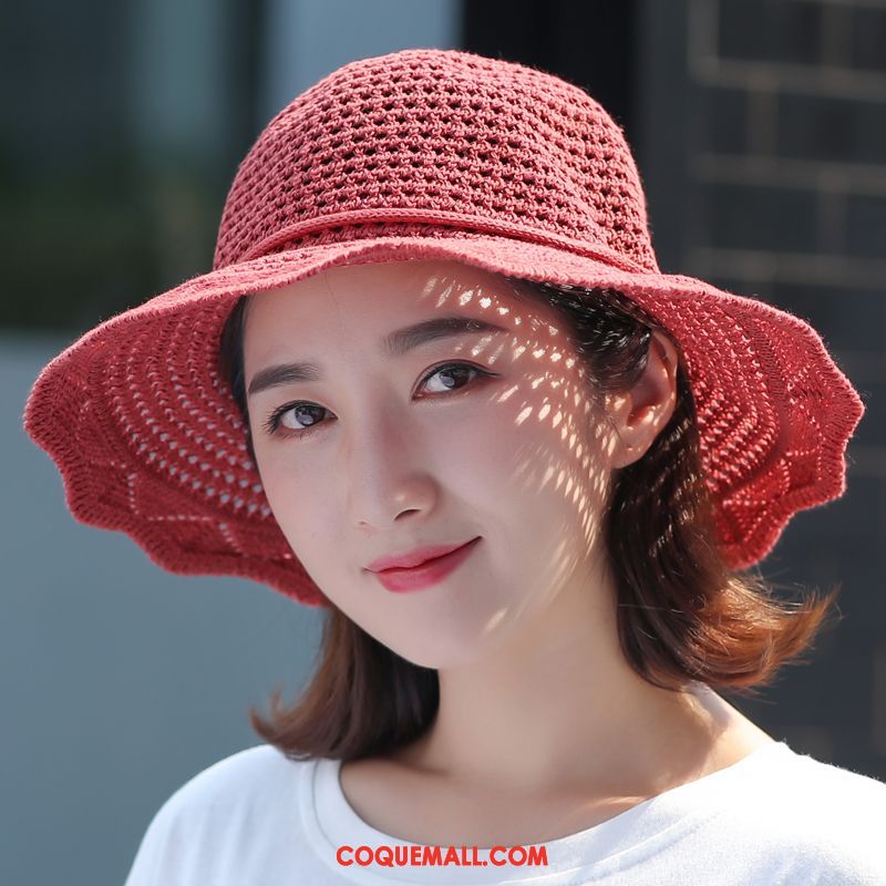 Casquette Chapeau Femme Plier Lin Ombre, Casquette Chapeau Chapeau De Soleil Gros