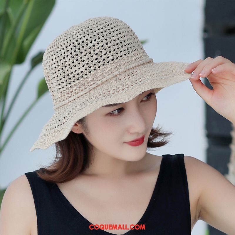 Casquette Chapeau Femme Plier Lin Ombre, Casquette Chapeau Chapeau De Soleil Gros