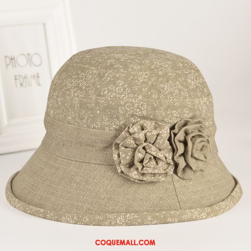Casquette Chapeau Femme Printemps Ombre Personnes Âgées, Casquette Chapeau Milieu Tissu