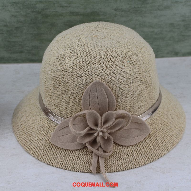 Casquette Chapeau Femme Rose Été Chapeau De Soleil, Casquette Chapeau Chapeau De Paille Couleur