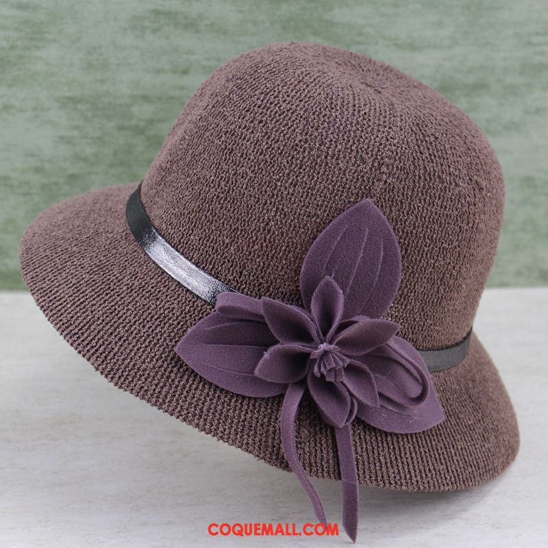 Casquette Chapeau Femme Rose Été Chapeau De Soleil, Casquette Chapeau Chapeau De Paille Couleur