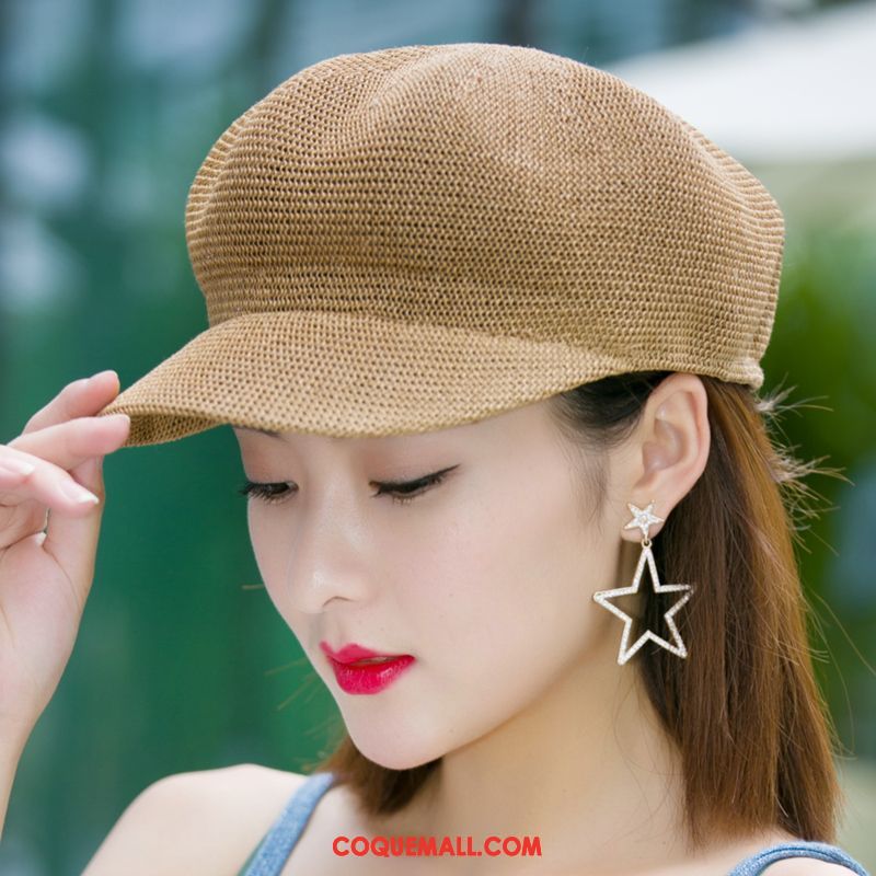 Casquette Chapeau Femme Réseau Chapeau De Paille Crème Solaire, Casquette Chapeau Anis Étoilé Ombre