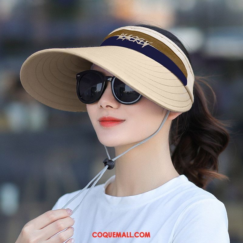 Casquette Chapeau Femme Tendance Brodé Anti-uv, Casquette Chapeau Chapeau Ombre