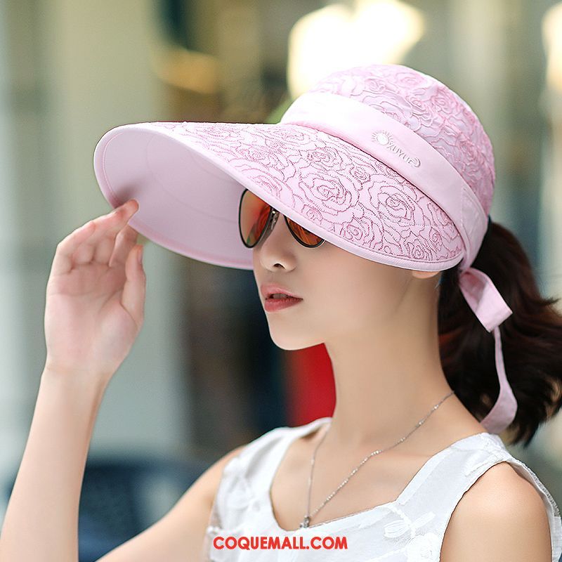 Casquette Chapeau Femme Tendance Brodé Anti-uv, Casquette Chapeau Chapeau Ombre