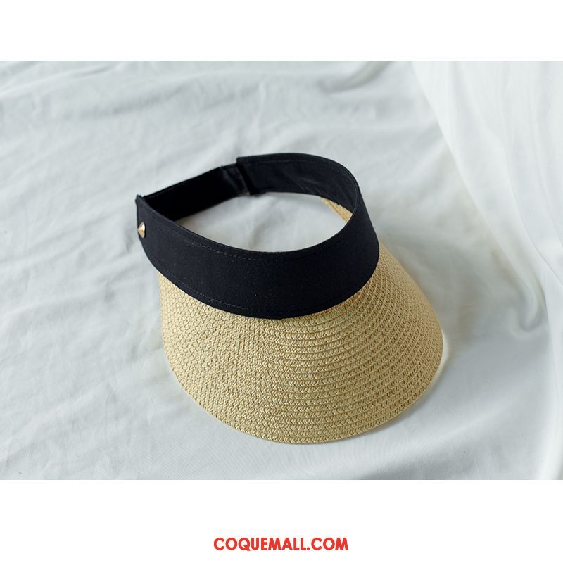 Casquette Chapeau Femme Tendance Chapeau De Soleil Rouge, Casquette Chapeau Chapeau De Paille Vacances