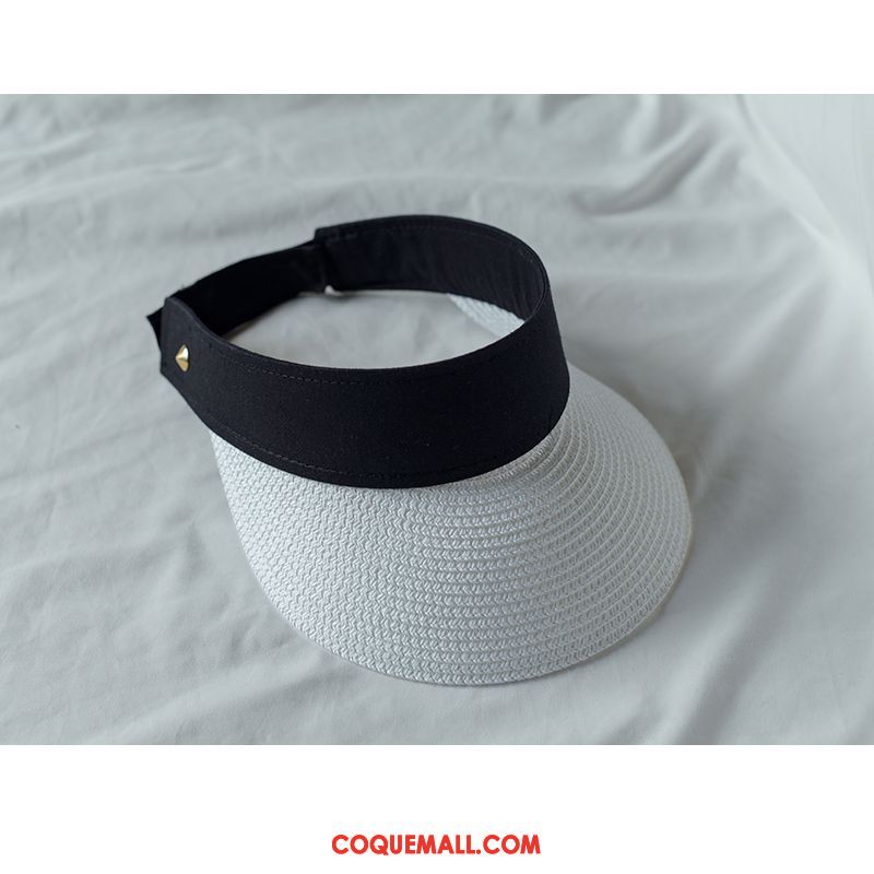 Casquette Chapeau Femme Tendance Chapeau De Soleil Rouge, Casquette Chapeau Chapeau De Paille Vacances