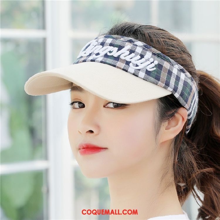 Casquette Chapeau Femme Été All-match Crème Solaire, Casquette Chapeau Courir Chapeau De Soleil