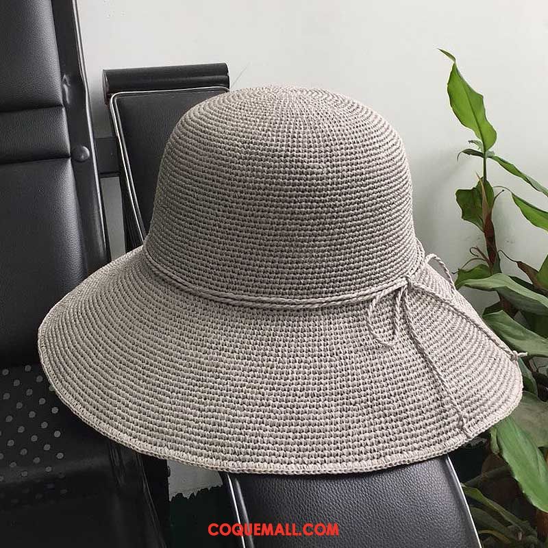 Casquette Chapeau Femme Été Chapeau De Paille Chapeau De Soleil, Casquette Chapeau Crème Solaire Plier Dunkel