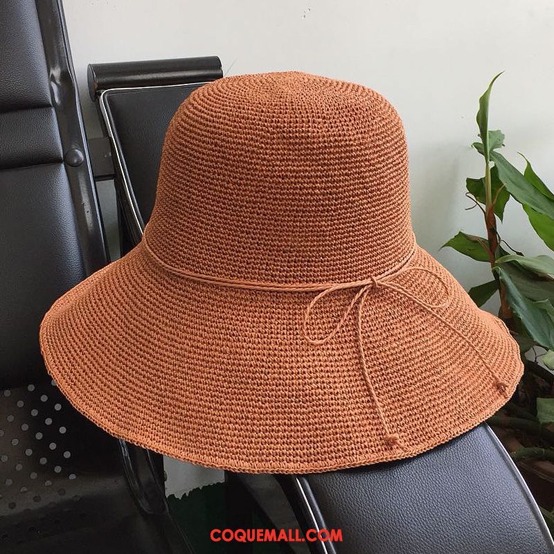 Casquette Chapeau Femme Été Chapeau De Paille Chapeau De Soleil, Casquette Chapeau Crème Solaire Plier Dunkel