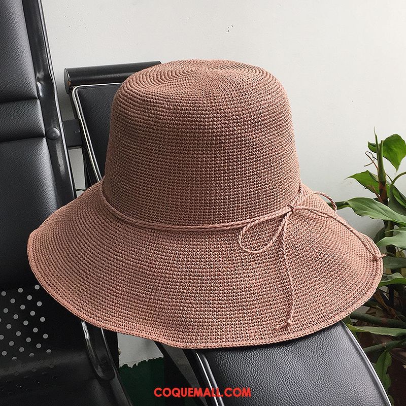 Casquette Chapeau Femme Été Chapeau De Paille Chapeau De Soleil, Casquette Chapeau Crème Solaire Plier Dunkel